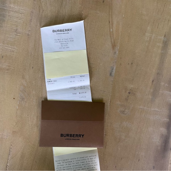 Burberry Medium TB Bag – Black Grained Leather with Gold Hardware - Picture 12 of 15